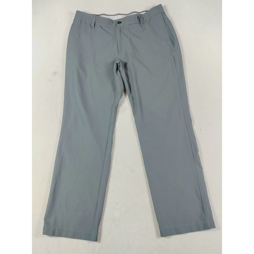 Under Armour Pants Mens 36x29 Gray Performance Golf Stretch Elastic Waist Active